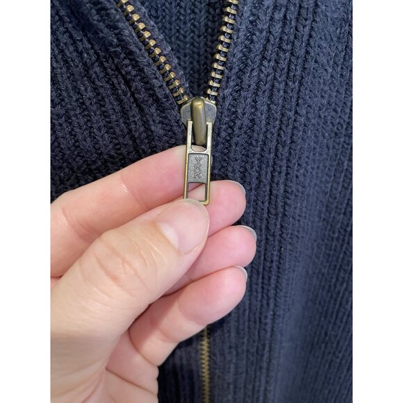 Vtg LL Bean Mens Thick Ribbed Cardigan Size XL Full Zip 90s Grunge Alternative‎ - Picture 9 of 11